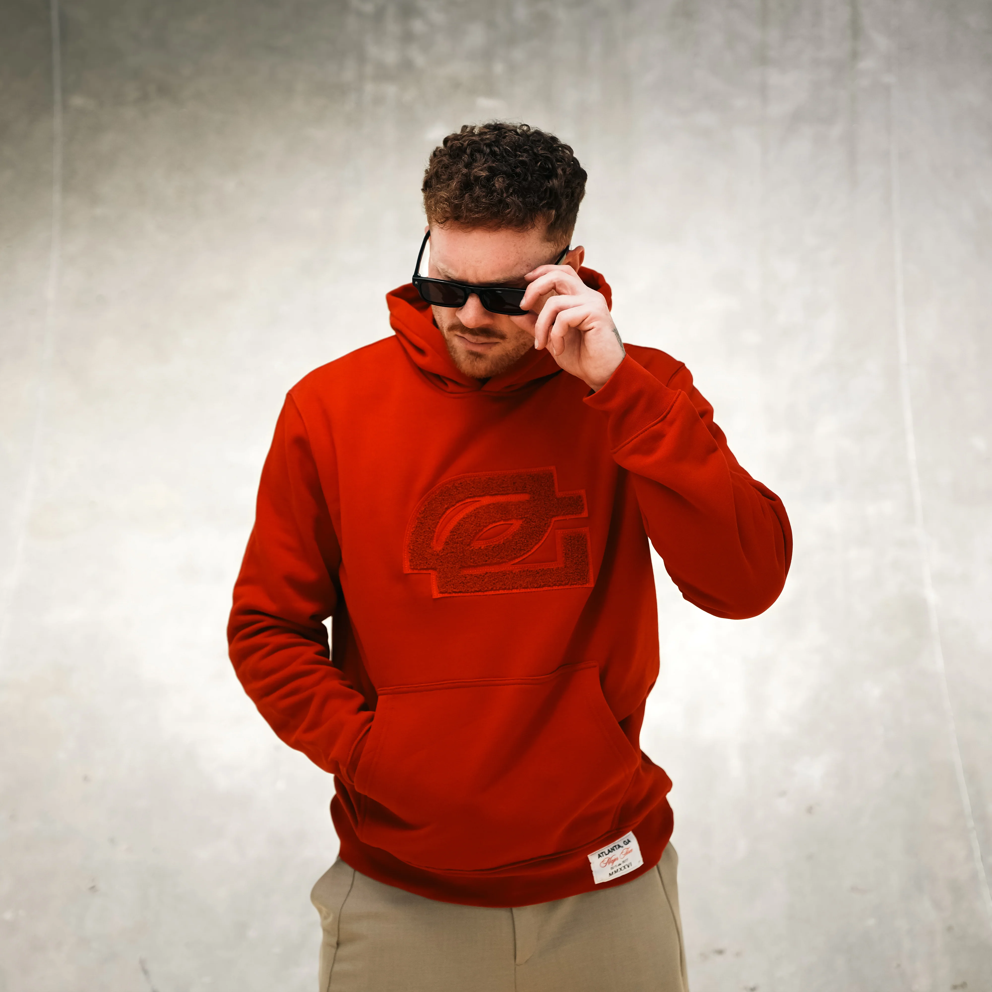 Major 3 Crimson Chenille Hoodie - Image 4